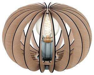 Lampada da tavolo in legno marrone chiaro interruttore 1xE27 max. 60W/230V LED adatto Ø 30cm