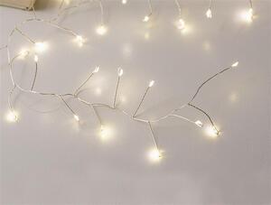 Catena luminosa a LED con 100 luci, lunghezza 2 metri, adatta per interni ed esterni, con timer, telecomando, 8 funzioni, ideale per illuminazione esterna