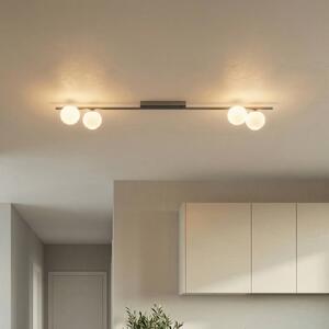 Plafoniera soffitto Imelo TK Lighting, dimmerabile, Marrone / Ruggine, Camera da letto, Vetro, Plafoniera