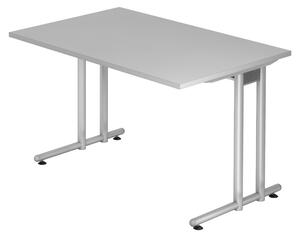 Scrivania bümö Serie N - Dimensioni: 120 x 80 cm, Decorazione: Grigio