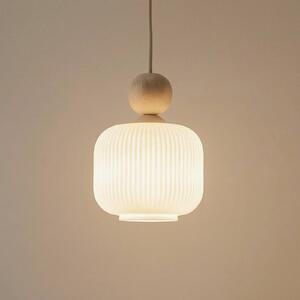 Lampada a sospensione in vetro Ballo TK Lighting, dimmerabile, Crema / Ambra, Soggiorno / Sala da pranzo, Vetro, Lampada a sospensione