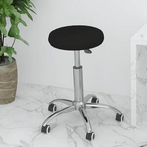 Sedia da ufficio girevole, nera, in ecopelle, con altezza regolabile. Comoda sedia da lavoro con rotelle a 360 gradi, ideale per l'ufficio domestico e per l'ufficio