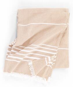 Coperta beige in cotone 150x200 cm Solene – Tiseco Home Studio