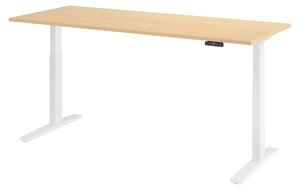 Scrivania elettrica bümö XMKA - Finitura: Noce, Struttura: Bianco, Dimensioni: 200 x 80 cm