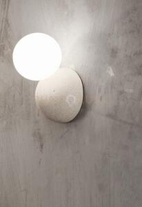 Applique rock bianco attacco g9 1 luce h.14cm l.12cm