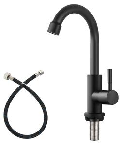 Rubinetto da cucina - Rubinetto monocomando per acqua fredda, finitura nera opaca