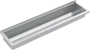 KWC AR vasca di lavaggio, PLANOX, acciaio inox, W.-Mont., 1600x210x382 mm, senza banco a braccio