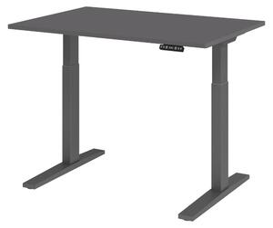 Scrivania elettrica bümö XMKA - Dimensioni: 120 x 80 cm, finitura: grafite, struttura: grafite