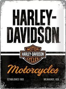 Cartello in metallo Harley-Davidson - Motorcycles, (30 x 40 cm)