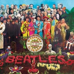Cartello in metallo The Beatles - Sgt Pepper, (30 x 30 cm)