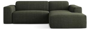 Divano angolare verde (con penisola a destra/con chaise lounge) Keli – Makamii