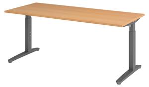 Scrivania bümö serie XB - Decorazione: faggio, struttura: grafite, dimensioni: 180 x 80 cm