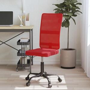 Sedia da ufficio regolabile in altezza, color borgogna, con rivestimento in rete. Sedia girevole ergonomica per l'ufficio domestico e lo studio, con schienale inclinabile, ruote e meccanismo basculante. Portata massima: 110 kg