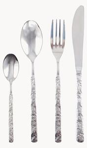 Set di 24 posate con manici martellati Aulica, 6 persone