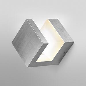 OSRAM applique da esterni LED ENDURA STYLE PYRAMID in acciaio inox IP44, Alluminio / Grigio / Zincato, Acciaio Inox, Moderno