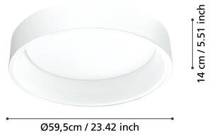 Plafoniera LED Marghera1 Ø 59,5 cm bianco