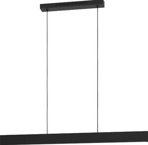 Lampadario A Sospensione Moderno Andreas-Z Acciaio Nero 2 Luci Led 19W 4600Lm