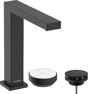 Hansgrohe Tecturis E Mitigeur monocommandé pour lavabo 150, 2 trous, garniture découlement non verrouillable, saillie 158mm, EcoSmart+, CoolStart, 73053670, 73053670
