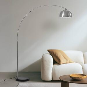 Lampada ad arco Hernando Lindby, Alluminio / Grigio / Zincato, Soggiorno / Sala da pranzo, Metallo, Moderno, Lampada da terra