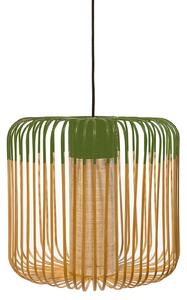 Lampada a sospensione Forestier, Bamboo Light M, dimmerabile, Verde, Soggiorno, Bambù, Design