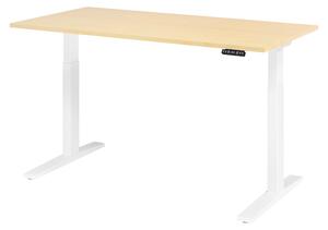 Scrivania elettrica bümö XMKA - Decorazione: acero, dimensioni: 160 x 80 cm, struttura: bianco