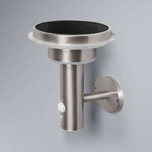 OSRAM Applique ENDURA STYLE SOLAR DOUBLE CIRCLE acciaio inox DOUBLE, dimmerabile, Alluminio / Grigio / Zincato, Acciaio Inox, Moderno, Lampada solare da esterni