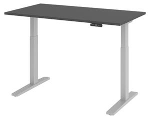 Scrivania elettrica bümö XMKA - Struttura: argento, finitura: grafite, dimensioni: 140 x 80 cm