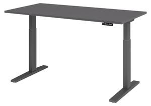 Scrivania elettrica bümö XMKA - Dimensioni: 160 x 80 cm, finitura: grafite, struttura: grafite