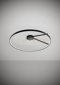 Anello lampada da soffitto nero verniciato diam.109cm 2700k 3832lm