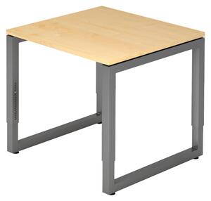 Bümö Scrivania Serie-R - Decorazione: acero, dimensioni: 80 x 80 cm, struttura: grafite