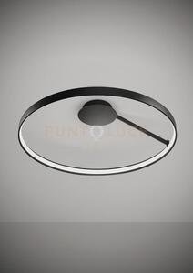Anello lampada da soffitto nero verniciato diam.78cm 2700k 2761lm 47w