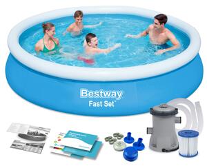 Piscina per bambini da giardino 366 x 76 cm set 9in1 Bestway 57274