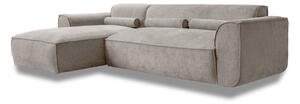 Divano angolare componibile beige (con penisola a sinistra) Flex Felix – Miuform