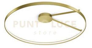 Anello lampada da soffitto oro spazzolato diam.109cm 2700k 3832lm 65w