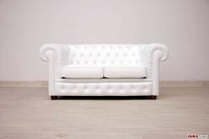 Divano Chesterfield 2 Posti Bianco Freddo