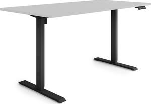 ESMART Germany ETX-121BG 160 x 80 cm Grigio chiaro Scrivania ergonomica sit-stand Regolabile elettricamente in altezza in modo continuo 73,5 - 123,5 cm 3x memoria Porta di ricarica USB Promemoria attività Avvio/arresto graduale