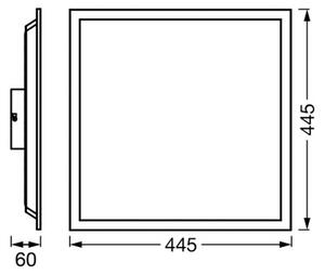 OSRAM SMART+ Plafoniera smart WiFi PLANON MAGIC, dimmerabile, Bianco / Opale, Soggiorno / Sala da pranzo, Metallo, Moderno