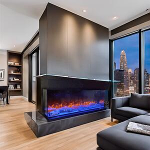 Camino A Vapore Acqueo 3D Con Luci LED - 150cm, Controllo Touch/Telecomando, Per Casa E Ufficio