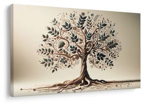 Quadro su tela – Albero della vita con dettagli delicati