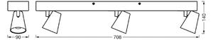 OSRAM Plafoniera LED NEPTUNE CLICK-SELECT, 3 faretti, bianco CLICK-SELECT, Bianco / Opale, Soggiorno / Sala da pranzo, Metallo, Moderno