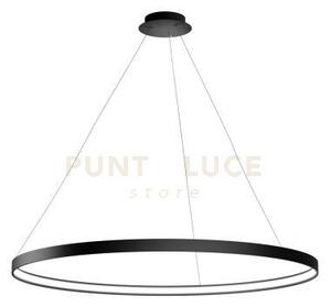 Anello sospensione nero verniciato diam.109cm 2700k 3832lm 65w dimm
