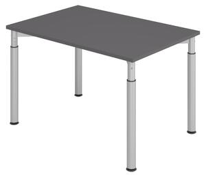 Bümö Scrivania Serie-Y - Struttura: argento, dimensioni: 120 x 80 cm, decorazione: grafite
