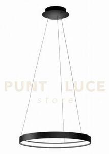 Anello sospensione nero verniciato diam.55cm a led 2700k 2668lm 33w