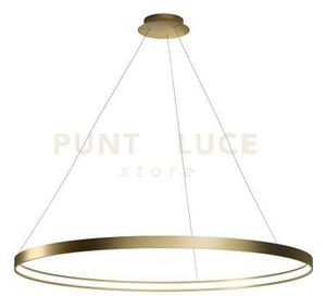Anello lampadario a sospensione oro spazzolato diam.109cm 2700k 383