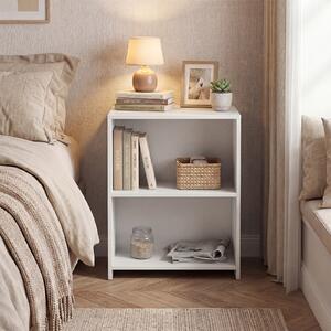 Costway Tavolino da salotto a 3 livelli con 1 scomparto grande e 2 scomparti piccoli piedini antiscivolo, Tavolino per soggiorno camera da letto e studio