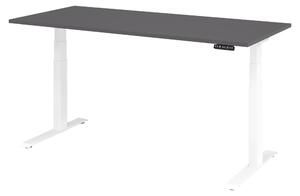 Scrivania elettrica bümö XDKB - Decorazione: grafite, dimensioni: 180 x 80 cm, struttura: bianco