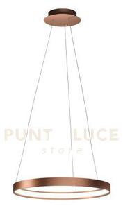 Anello lampadario a sospensione rame spazzolato diam.78cm 2700k 276