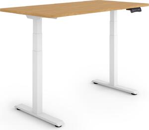 ESMART Germany EZX-132WBA 120x60cm Decorazione in bambù Scrivania ergonomica sit-stand Regolabile elettricamente in altezza in modo continuo da 60,5 a 125,5 cm 3 memorie di attività Ricordo delle attività Montaggio rapido