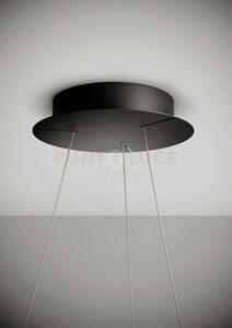 Anello sospensione nero verniciato diam.78cm 2700k 2761lm 47w
