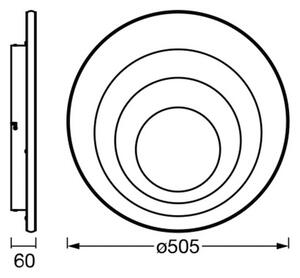 OSRAM Plafoniera a LED ORBIS SPIRAL ROUND, Bianco / Opale, Soggiorno / Sala da pranzo, Metallo, Moderno, Plafoniera LED